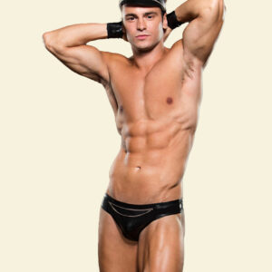 Envy Biker Bikini Bottom Cuffs & Hat 3 Piece