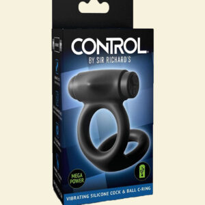 VIBRATING  SILICONE COCK & BALL C RING