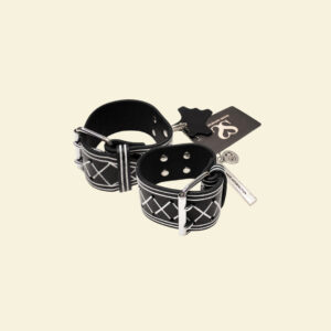 Bound X Painted Saddle Leather Cuffs